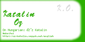 katalin oz business card